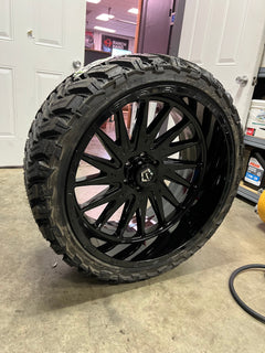 24x12 6x5.5 TIS 547B wheels and 33x13.50 Atturo MTS tires